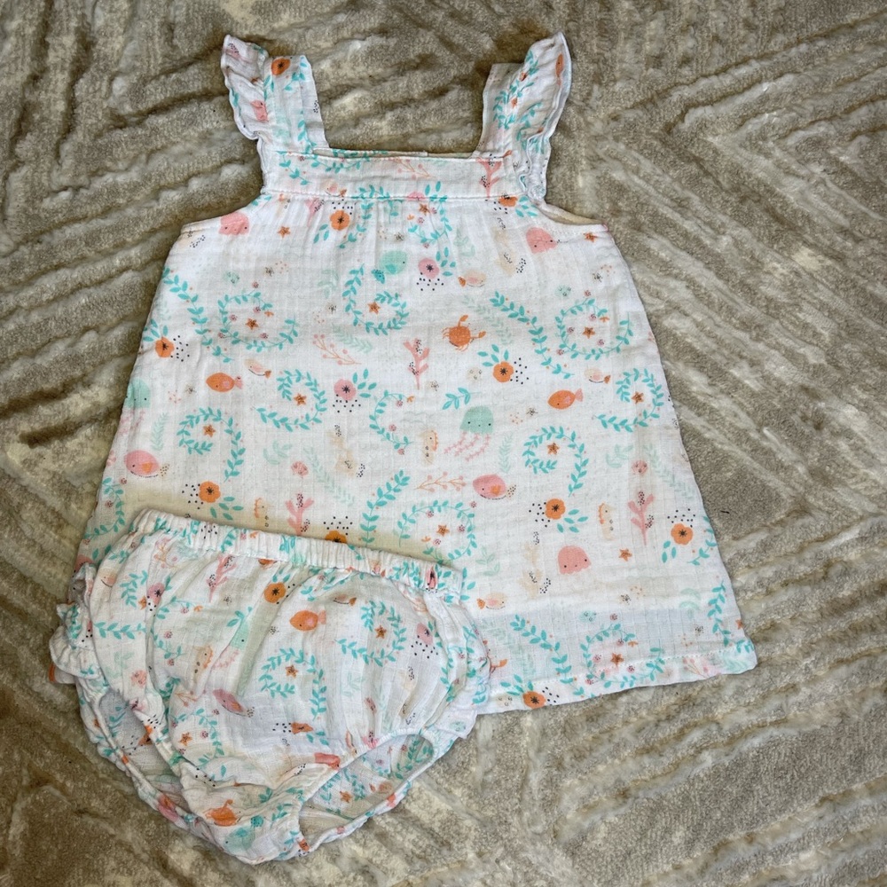 Angel Dear dress with matching bloomers